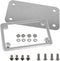 LFPartS Motorcycle Stainless Steel License Plate Frame + Motorcycle License Backing Plate Set...