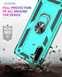 for Samsung Galaxy Note 10 Case, Note10 Case with HD Screen Protectors, Military-Grade Metal Ring Holder Kickstand 15ft Drop Tested Shockproof Cov...