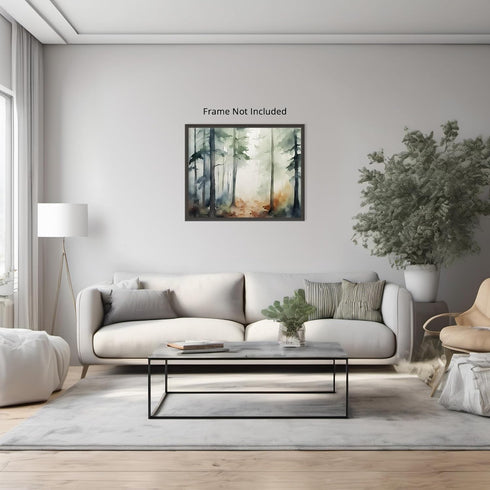 Posterizer 1 pcs- mountains and trees beautiful landscape nature 8-Landscape & Nature Art-Floral Botanical Art- Decor for Home & Office- unframed ...
