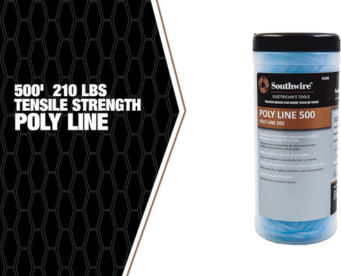 Southwire PL500 Ligne Poly Line 210lb tensile strength, 500 ft...
