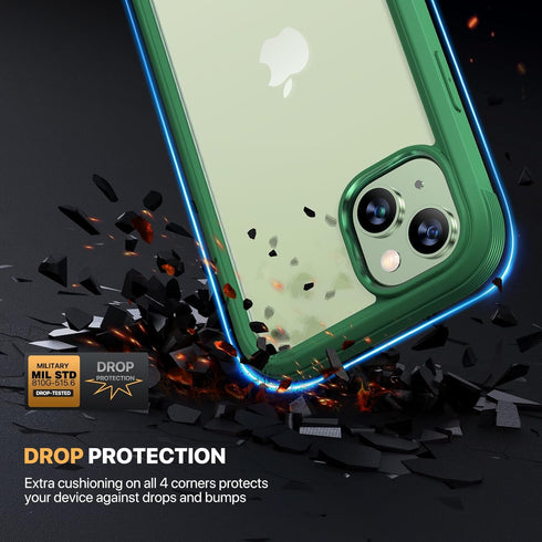 Diaclara Designed for iPhone 15 Case, Full Body Rugged Case with Built-in Touch Sensitive Anti-Scratch Screen Protector, with Camera Lens Protecto...