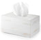 Ilyapa Wood Tissue Box Cover Rectangular - Rustic Farmhouse White Wooden Tissue Holder...