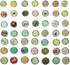Paper Fasteners FMHXG 50pcs 9mm Round Mixed Pattern Brads Metal Scrapbooking Mini Brads Paper Fasteners for Scrapbooking Crafts Metal Crafts Decor...