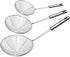 Set of 3 Spider Strainer Stainless Steel Skimmer Spoon for Cooking and Frying Spaghetti Pasta Food Solid Kitchen Utensils Metal Ladle with Handle ...