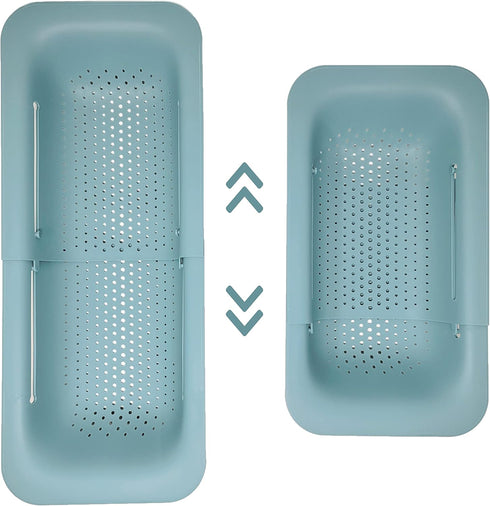 Makerstep Over the Sink Colander Strainer Basket - Expandable, Wash, Drain, and Dry. - New Home Kitchen Essentials, Multifunctional Kitchen Gadget...