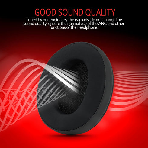 Krone Kalpasmos Cooling-gel Large Oval Replacement Ear Pads for ATH M50X / M40X / SteelSeries Arctis/HyperX Cloud & Alpha/Sony MDR-7506 Compatible...