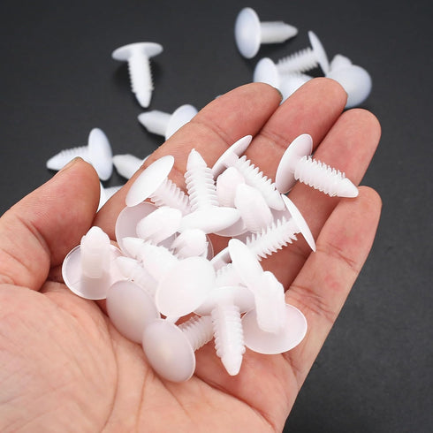 Christmas Tree Fasteners for Vapor Barrier, 1" Christmas Tree Clips, Plastic Nylon Christmas Tree Rivet Clips Retainer for Crawl Space Moisture Ba...