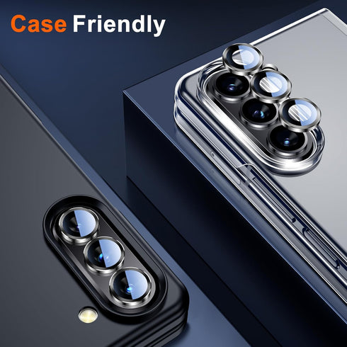 UniqueMe Compatible for Z Fold 5 camera lens protector, Titanium Military-Grade Protection, High Transmittance, Case Friendly, Scratch Resistant C...