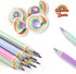 Eco-friendly Wood & Plastic Free Rainbow Recycled Paper #2 HB Pencils For School and Office Supplies, Pre-sharpened,12-Pack...