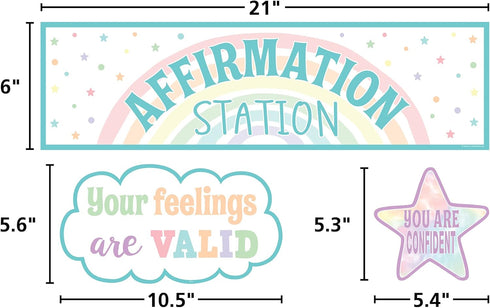 Teacher Created Resources Pastel Pop Positive Affirmations Mini Bulletin Board...