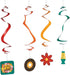 Fun Express - 30" 70s Party Hanging Swirl Decorations - Spirals & Swirls for Fun Retro Party Decor - Perfect for Celebrations & Themed Events - 12...