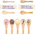 Small Mini Wooden Spoons 50 PCS for Body Scrubs/Sugar Scrubs/Spices/Ice Cream/Bath Salts, 3.93inch...
