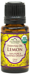 US Organic 100% Pure Lemon Essential Oil - USDA Certified Organic, Cold Pressed - W/Euro droppers (More Size Variations Available) (15 ml)...