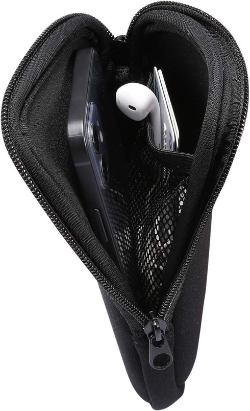 ZORSOME Neoprene Phone Pouch for iPhone 12 mini(5.4),SE 2020,11 Pro,XS,X,8,6,5.4 inch Universal Cell Sleeve Mobile Bag with Zipper, Neck Lanyards ...