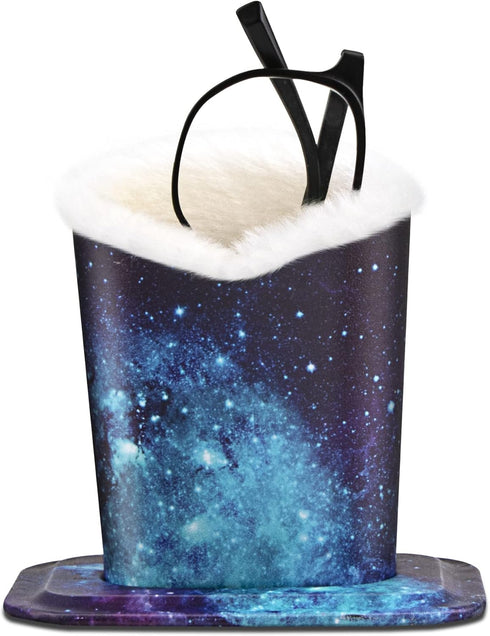 Plush Fluffy Lined Anti-scratch Eyeglasses Holder Protective Glasses Stand Case...