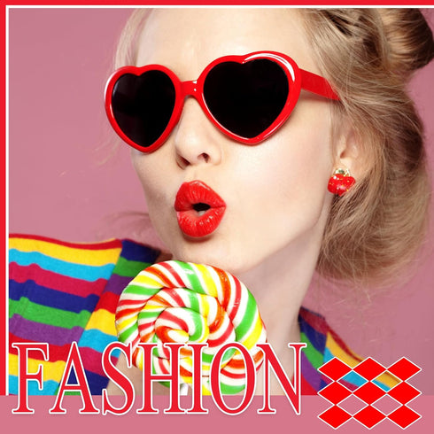 4 Pack Red Heart Sunglasses for Women Retro Red Heart Shaped Glasses Vintage Trendy Love Sunglasses Party Favors Supplies...