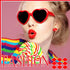 4 Pack Red Heart Sunglasses for Women Retro Red Heart Shaped Glasses Vintage Trendy Love Sunglasses Party Favors Supplies...