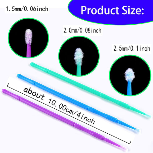 300Pcs Touch Up Paint Brushes,Repair Paint Brushes,for Automotive Paint chip Repair,Stone Chips,Scratches,Clearance Cleaning, Available in 2.5 mm,...