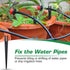 CHANGE MOORE 100 Pcs Drip Irrigation Stakes Universal Drip Tubing Hold Stakes for 1/8'' - 1/4'', Plastic Garden Water Pipe Support Drip System Par...
