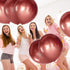 10 Pieces 18 Inch Metallic Balloons Shiny Latex Balloons for Birthday Wedding Party Decoration (Rose Gold)...