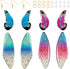 16Pcs Butterfly Earring Making Kit Acrylic Butterfly Wing Charms Colorful Fairy Wing Pendants Boho Butterfly Wing Charms & Jump Rings Earring Hook...