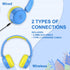 Contixo KB-5 Kids Headphones - Over The Ear Foldable Bluetooth Wireless Headphone for Kids - 85dB with Volume Limited - Toddler Headphones for Boy...