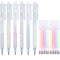 Fine Tip Glue Pen, 6 pcs Quick Dry Glue Pens with 12 Refills, Apply Glue Like Writing, Easy Use Precise Control, Ballpoint Glue Pen for Crafting, ...