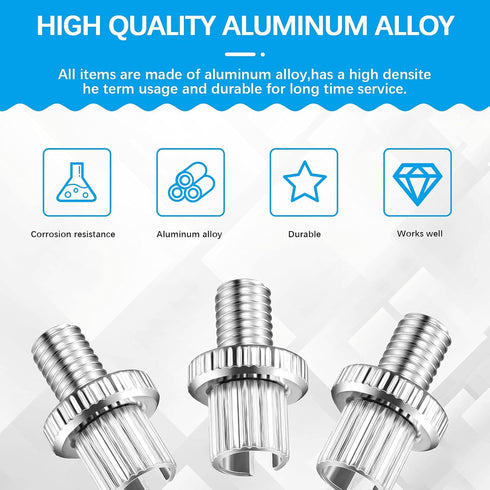 12 Pieces Clutch Brake Cable Adjuster Screw Metric Clutch Brake Cable Adjuster Compatible with ATV Motorcycle 8 mm Cable Adjuster Nut Bolts for Ca...