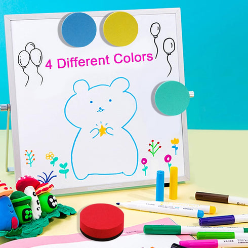 Cinvo 16 Pack Mini Dry Erase Erasers Magnetic Whiteboard Erasers Chalkboard Cleaners Dry Erasers Wiper for Classroom Student Teacher Back to Schoo...