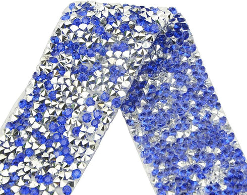 XINGYHENG 3cm Wide 2 Yard Rhinestone Diamond Ribbon Diamond Belt Glue Patch Decorated Diamond Net for Crafts Project Birthday Decorations Furnitur...