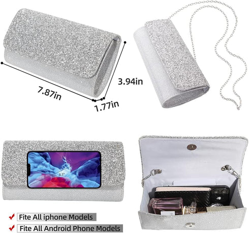 Evening Bags and Clutches for Women Clutch Purse for Women Wedding Party Prom Clutch Shoulder Cross Body Handbag...