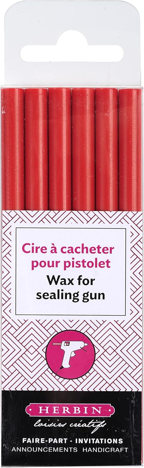 Herbin Glue Gun Wax - 4 3/4 Long - Red...