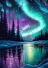 DIYCYCY Aurora Landscape Diamond Art Kits for Adults,DIY 5D Diamond Painting Kits for Beginners,Round Full Drill Diamond Dots Paintings Picture Ge...