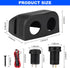 3 in 1 Tent Type Panel, 2 Hole USB Socket Tent Panel, PD Charger Socket + QC3.0 Dual USB Car Charger + 12V/24V Cigarette Lighter Socket + LED Volt...