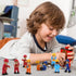 FUNERICA Firefighter, Construction Worker, Police Officer, and Sanitation Community Helpers People Figures for Kids - Little People Toy Figurines ...