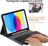 Wireless Bluetooth Keyboard Case for iPad 10th Generation 10.9 Inch 2022, Built-in Pencil Holder - iPad 10th Gen Cover with Keyboard Full-body Pro...