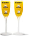 BigMouth Inc. Mimosa Recipe Glass Set – Set of 2 – Each Glass Reads “92% Day Drunk” and “8% Vitamin C” - Makes a Great Gift, Made of Glass, Clear,...