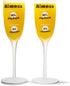 BigMouth Inc. Mimosa Recipe Glass Set – Set of 2 – Each Glass Reads “92% Day Drunk” and “8% Vitamin C” - Makes a Great Gift, Made of Glass, Clear,...