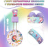QearFun Unicorn Headphones for Girls Kids for School, Kids Bluetooth Headphones with Microphone & 3.5mm Jack, Teens Toddlers Wireless Headphones w...