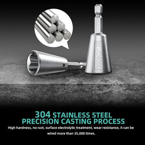 Wire Twister Tool Connector for Drill - 2024 Upgrades Drill Wire Twister, Rebar Wire Twister Wire Connector Wire Twisting Tool, Cable Wire Nut Twi...