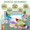 Crochet Kit for Beginners, Crochet Starter Kit with Step-by-Step Video Tutorials and Yarns, DIY Crochet Knitting Kit Animals Supplies for Adults K...