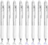 BAYTORY 8Pcs Fine Point Erasable Gel Pens, 0.5mm Retractable Black and Blue Ink Pen, Smooth Writhing Comfortable to Use for Taking Marking Planner...