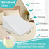 Wedge Pillow Case Cover 25x24x12 Bed Wedge Pillowcase Triangle Incline Wedge Pillow Covers for Sleeping Waterproof Pillow Cases Protector with Zip...