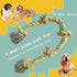 Dog Rope Toy for Large Aggressive Chewers, Heavy Duty Rope Chew Toy Indestructible Tough Tug of War Yellow Dog Toy,3 Feet 5 Knots Interactive Cott...