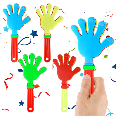 4Pcs Hand Clappers,Plastic Clappers Noisemakers 9inch Hand Clappers Colorful Noisemakers Clappers Noise Makers Party Favors Noise Makers for Sport...