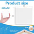 ESRICH Mini Canvases for Painting,4x4In Canvas in Bulk 24Pack, 2/5In Profile Small Square Canvas, Blank Canvases are Great for School Projects and...