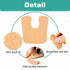 66 Pcs U Shaped Felt Callus Pads, Self-Stick Cushions Protect Calluses from Rubbing on Shoes, Pain Relief Foot Cushion Forefoot Foot Pads for Men ...