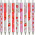 Maydahui 12PCS Strawberry Gel Pens Cute Fruit Pen Retractable Printing Pen Black Ink for Girls School Party...