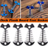AKAOK 4 Pcs Fish Bone Tent Floor Nail Alloy Spring Buckle Deck Anchor Nail Adjustable Plywood Hook Accessories Outdoor Party Camping Wind Rope Hoo...