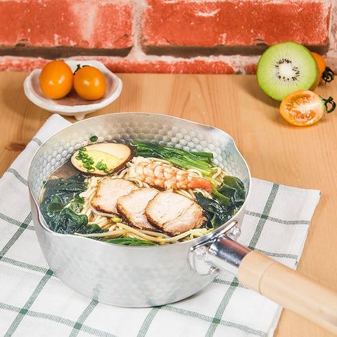 Traditional Japanese Aluminum Yukihira Saucepan (6.3 inch)...